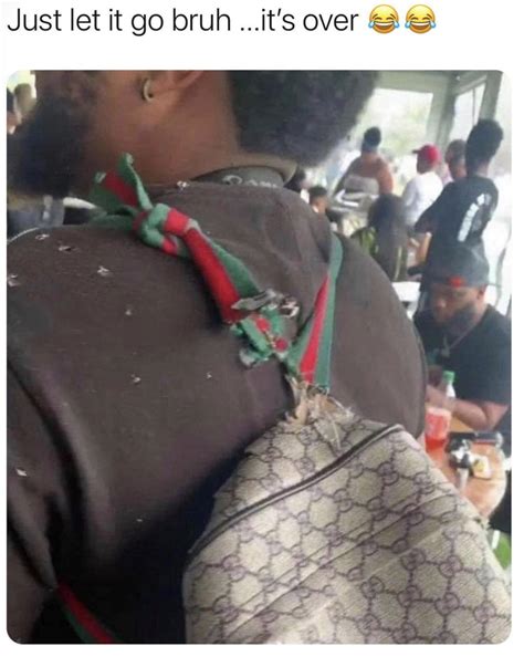 gucci backpack meme